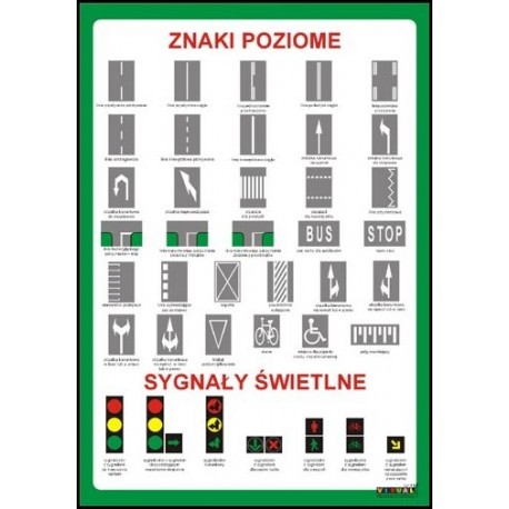 Plansza&nbsp;Znaki poziome i sygnalizacja świetlna