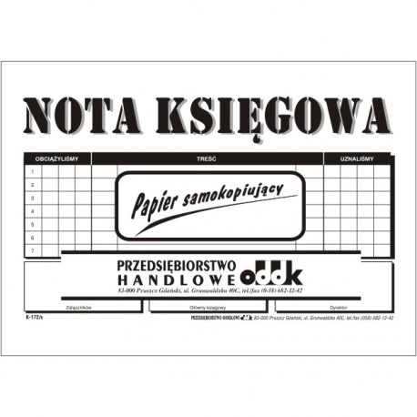Nota ksiegowa