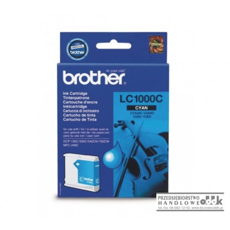 Tusz BROTHER LC1000C cyjan