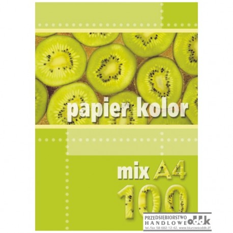 Papier ksero A4 A'100 kolor mix
