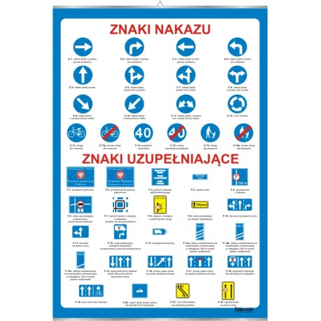Plansza&nbsp;Znaki nakazu i uzupełniające