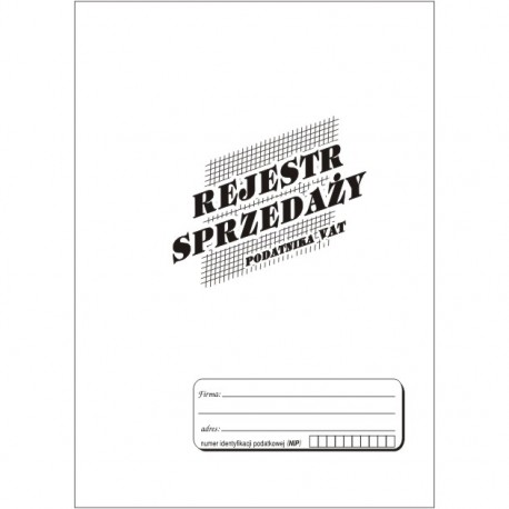 Rejestr sprzedaży podatników VAT - księga