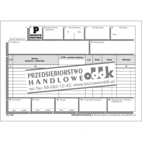 Magazyn przyjmie