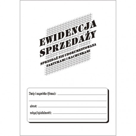 Ewidencja sprzedaży nieudokumentowanej