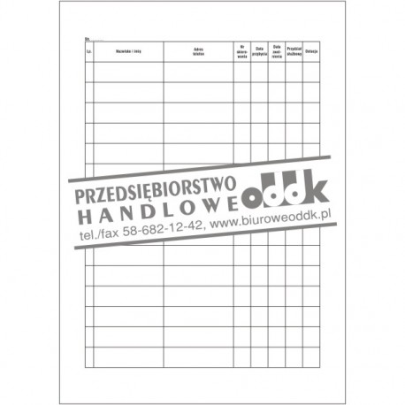 Książka zameldowań