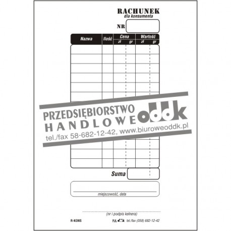 Rachunek dla konsumenta