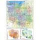 Plansza VISUAL SYSTEM - Polska - mapa administracyjno drogowa + mapki zaludnienia i surowców