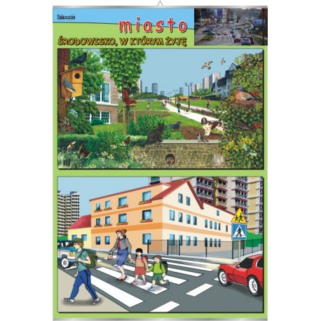 Plansza&nbsp;Miasto - środowisko w którym żyję
