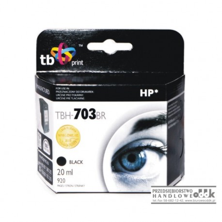 Tusz TB zamiennik HP703 czarny