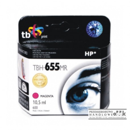 Tusz TB zamiennik HP655 purpurowy