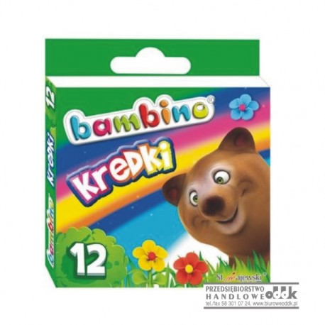 Kredki świecowe 12 kol. BAMBINO