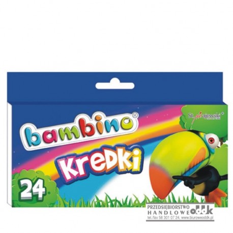 Kredki świecowe 24 kol. BAMBINO