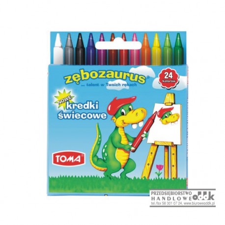 Kredki świecowe 24 kol. TOMA
