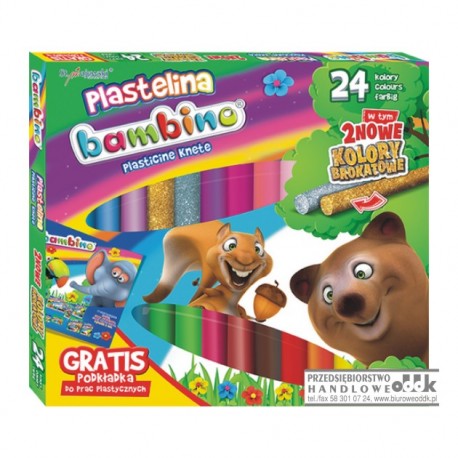 Plastelina 24 kol. BAMBINO