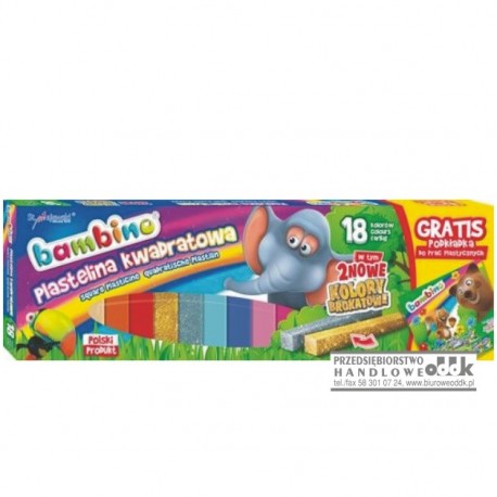 Plastelina 18 kol. BAMBINO