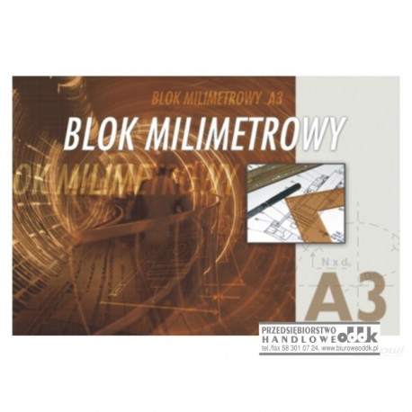 Blok milimetrowy A3
