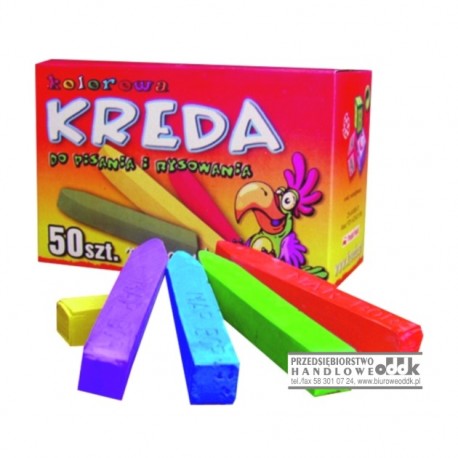 Kreda kolorowa 50 szt. MAR-BOR