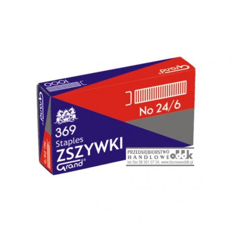 Zszywki biurowe No 24/6 GRAND