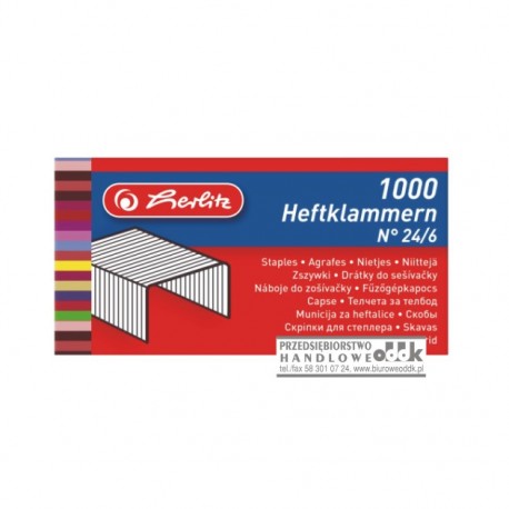 Zszywki No 24/6 HERLITZ