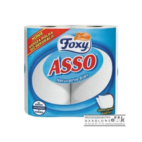 Ręcznik papierowy Asso FOXY 2 rolki