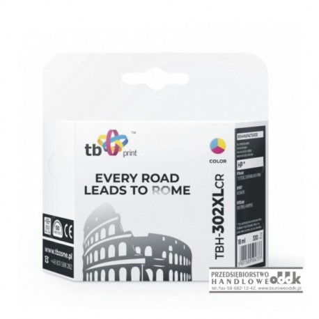 Tusz TB zamiennik HP302xlCr kolorowy