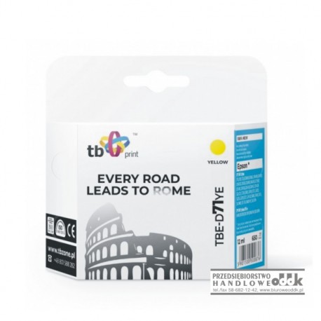 Tusz TB zamiennik Epson T0714 żółty