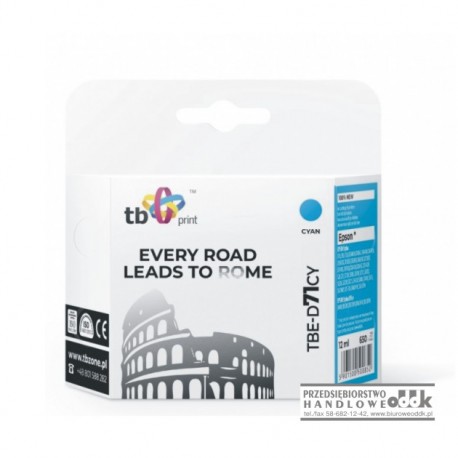 Tusz TB zamiennik Epson T0712 cyjan
